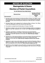 Notice of Election- ASHMANSWORTH