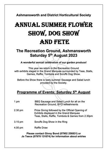  - Flower Show and Fete